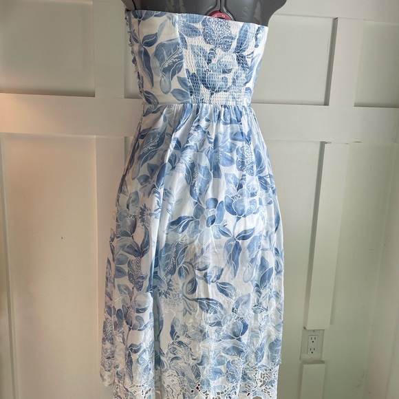 White House Black Market White Cotton Dress Size 00 - Picture 3 of 8